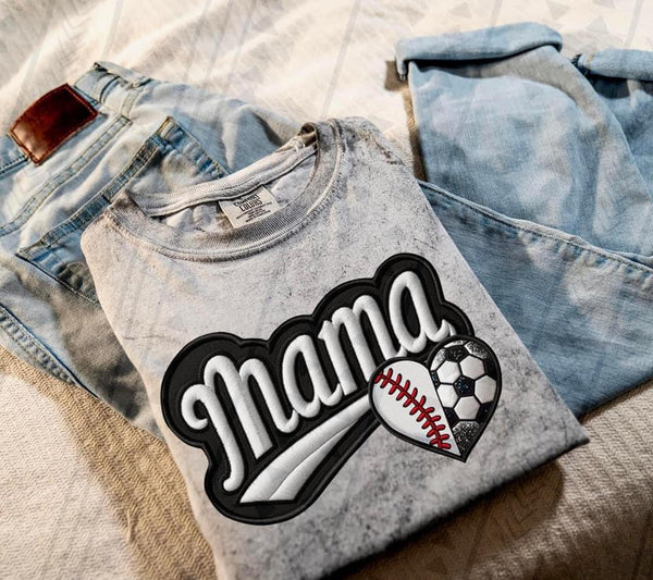 Mama Varsity Themed Heart (Adult)