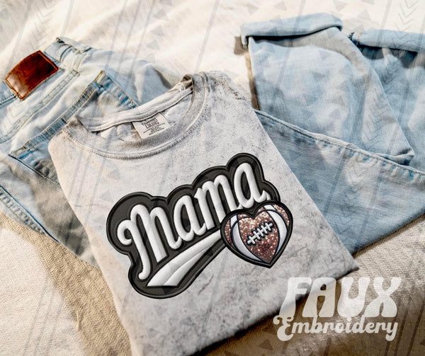 Mama Varsity Themed Heart (Adult)