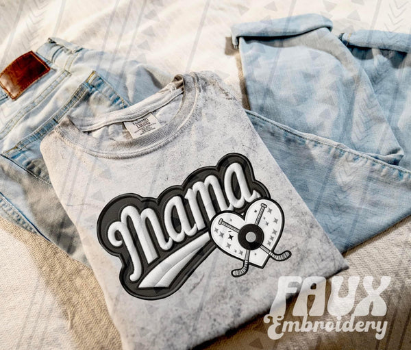 Mama Varsity Themed Heart (Adult)