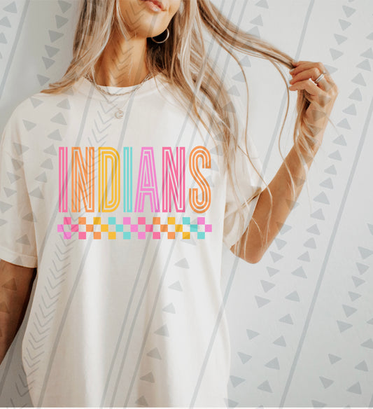 Indians Color Checks (Adult)