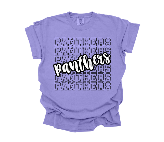 Simple Outline & Script - Panthers (Adult)