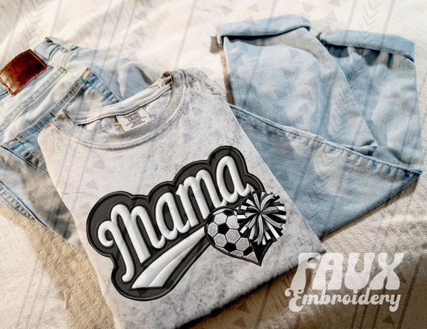 Mama Varsity Themed Heart (Adult)