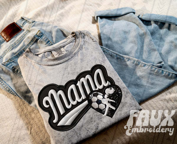 Mama Varsity Themed Heart (Adult)