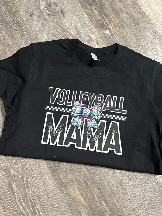 RTS Volleyball Mama Black Tee