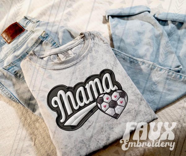 Mama Varsity Themed Heart (Adult)